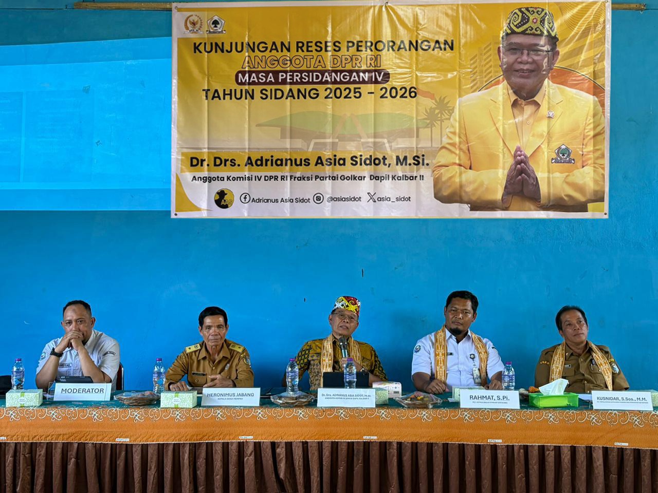Gelar Reses di Desa Merpak, Adrianus Asia Sidot Tekankan Gotong Royong Wujudkan Swasembada Pangan dan Cegah Stunting