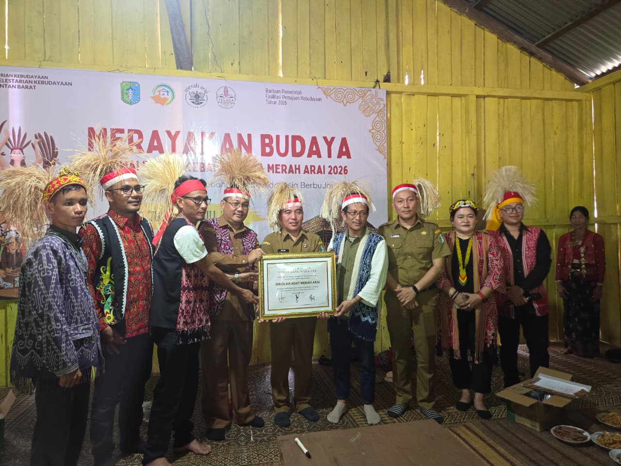 Sekolah Adat Dayak Kebahan Resmi Diluncurkan, Perkuat Pelestarian Budaya di Desa Merah Arai